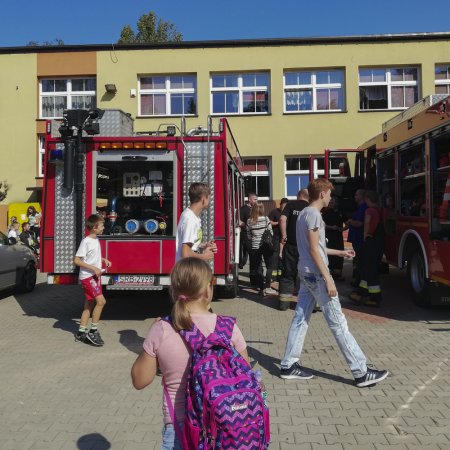 Ewakuacja Szkoły Podstawowej w Bełku