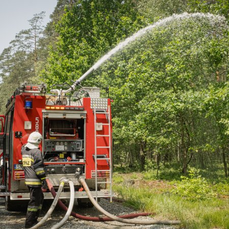 Gminne ćwiczenia pożarnicze