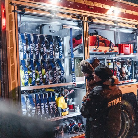 Przywitanie nowego wozu strażackiego OSP Książenice