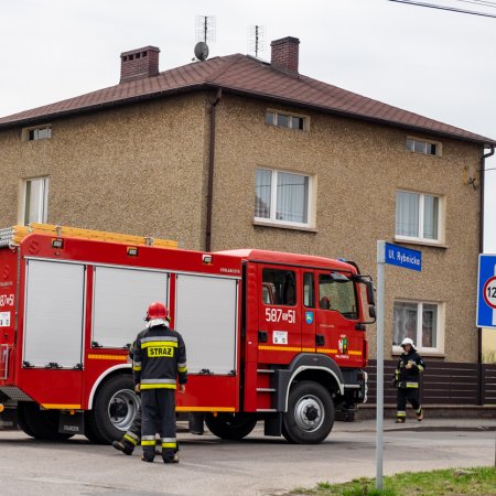 Pożar domu na ulicy Rybnickiej w Szczejkowicach