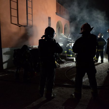 Pożar kotłowni w budynku na ulicy Bełkowskiej